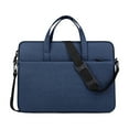 thumbnail image 2 of SATRINO 15 15.6 16 inch Laptop Computer PC Shoulder Bag Carrying Case, Water-Repellent Fabric Briefcase, Lightweight Toploader, Business Casual or School (Blue), 2 of 8