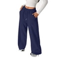 thumbnail image 7 of Hudaneo Teen Boys Baggy Straight Leg Sweatpants Open Bottom Drawstring Waist Pockets, 5-16 Years, 7 of 7