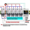 thumbnail image 4 of Medidor de Energía D52-2066, Monitor de Consumo Eléctrico de Riel DIN, Voltímetro de 100 A, Amperímetro de Vatios/KWh, Medidor de Potencia de Frecuencia B, 4 of 5