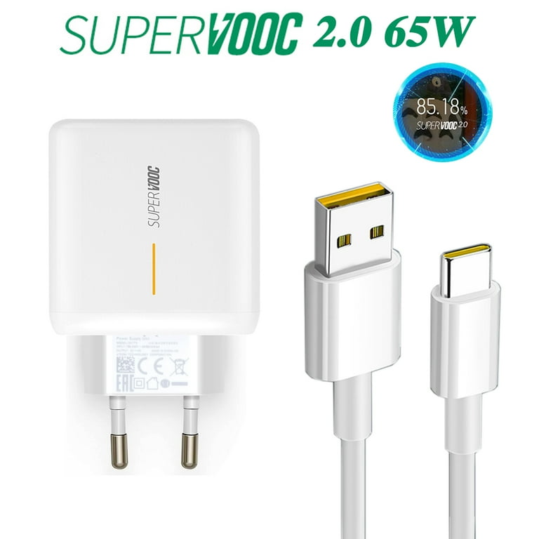Genuine OPPO Charger 65W SUPERVOOC Fast UK Mains Plug Head