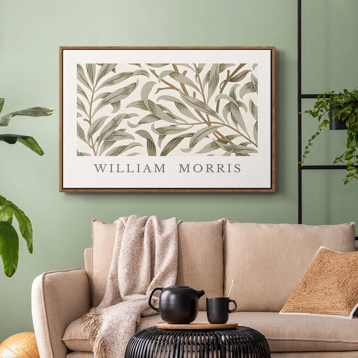 Vintage Botanical Print-LXIII By Wexford Home Framed in Walnut Wood Gallery Wrapped Canvas 27 in. x 41 in.