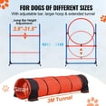 thumbnail image 4 of VEVOR Dog Agility Training Equipment 5 PCS Set Upgrade w/ Hurdles Extended Tunnel - VEVOR Dog Agility Training Equipment 5 PCS Set Upgrade w/ Hurdles Extended Tunnel, 4 of 11