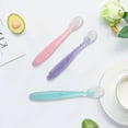 thumbnail image 2 of Cuchara de silicona suave para bebé, cuchara de detección de temperatura de Color caramelo, herramientas de alimentación para niños, nuevo, 2 of 4