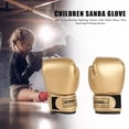 thumbnail image 7 of BLEEUS 2Pcs Boxing Gloves Kickboxing Training Gloves For Boys Girls Youth Fitness Supplies (Gold), 7 of 7
