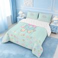 thumbnail image 2 of meiyoeat 3D Gradient Monogram R Print Full Size Comforter SetsFlower Rainbow Initial Alphabet Theme Bedding Comforter Set For Girl,Reversible,3pcs,1 Comforter and 2 Pillowcases, 2 of 7