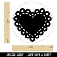 thumbnail image 2 of Fancy Heart Doily Love Valentine's Day Self-Inking Rubber Stamp Ink Stamper - Yellow Ink - Mini 1/2 Inch, 2 of 7