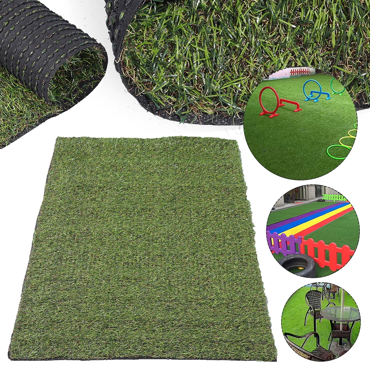 Artificial Turf Grass Mat Synthetic Landscape Fake Lawn Yard Garden 36x60in 