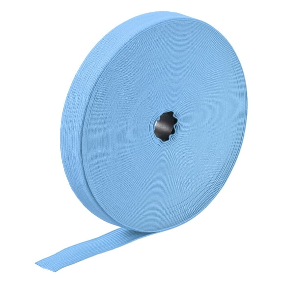 Elastic Bands for Sewing 0.8" 20 Yard Sky Blue Knit Elastic Spool High Elasticity for Wigs, Waistband, Pants