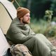 thumbnail image 2 of Sleeping Bag Liner Light Adult Sleep Sack & Travel Sleep Sack Travel Sheets & Camping Sheet Backpacking Hotel Hostels Comfy & Easy Care Full Length, 2 of 7