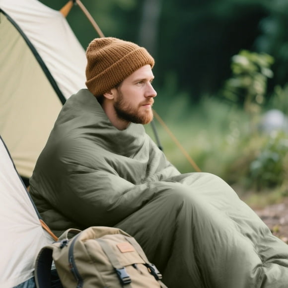Doublure de Sac de Couchage de Voyage pour Aventures en Plein Air, Sac de Couchage Léger, Drap de Voyage pour Camping, Randonnée, Hôtels et Auberges, Longueur Complète, Confort et Entretien Facile
