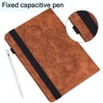 thumbnail image 3 of Galaxy Tab A7 10.4 Case 2020 - Slim Flower Pattern Premium Leather Folio Stand Shockproof Cover with Auto Wake/Sleep for Samsung Galaxy Tab A7 10.4" SM-T500/T505/T507 Tablet, Brown, 3 of 5