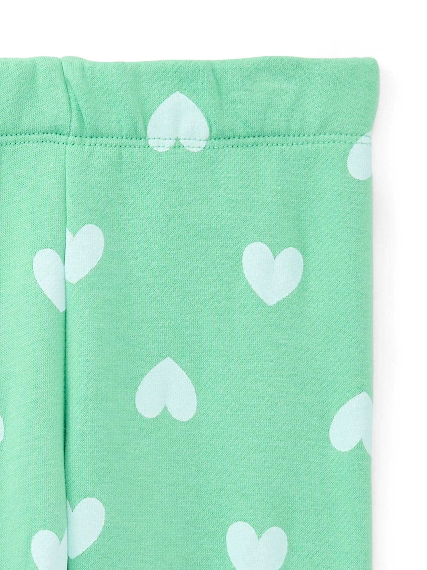 Wonder Nation Baby Girl Fleece Top & Pant, 2-piece Outfit Set, Sizes 6-24 Months
