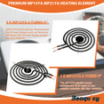 thumbnail image 3 of "Beaquicy Electric Range Burner Replacement Coils, 6"" and 8"" Heating Element", 3 of 8