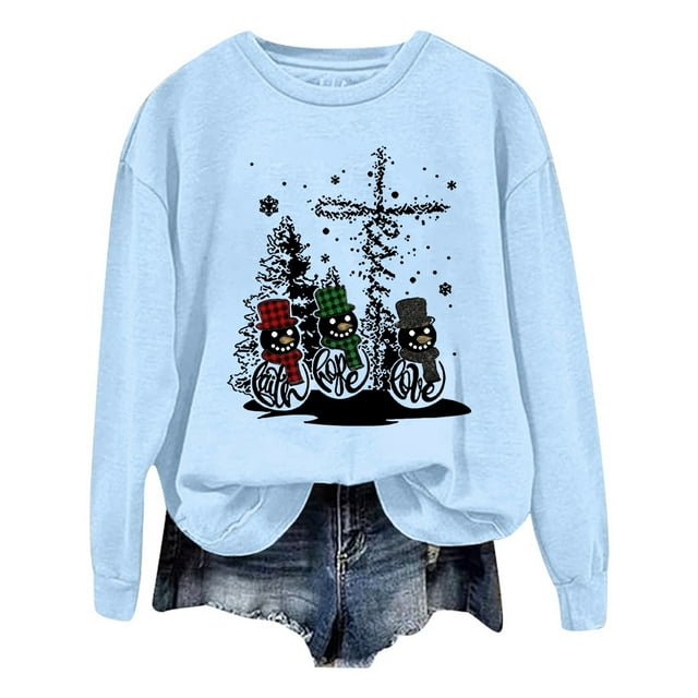 Chandails à Manches Longues pour Femmes, Col Rond, Mode, Imprimé Lettres, Léger, Ample, Blouse