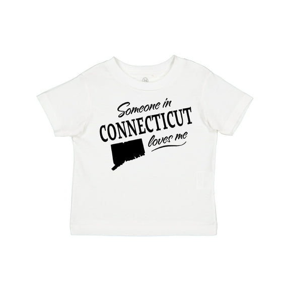 Inktastic Someone in Connecticut Loves Me Boys or Girls Toddler T-Shirt