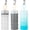 Gray,White,Blue, variant on 3 Pack Protein Powder Travel Container 4 Stackable Formula Containers to Go Portable Keychain Formula Dispenser with Funnel Stand for Workout, Fitness, Travel (Gray,White,Blue)