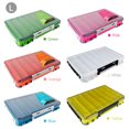thumbnail image 3 of Xirurus Double Sided Fishing Box Tackle Organizer Lure Hook Storage Case, Large 10.63 inches / 27 cm, Blue, 3 of 4