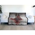 thumbnail image 6 of The Vampire Diaries Blanket, 50"x60" Love Sucks Woven Tapestry Cotton Blend Fringed Throw Blanket, 6 of 6