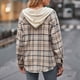thumbnail image 4 of ICHUANYI Liquidación Nuevo suéter con capucha para mujer con chaqueta camisera informal con botones ICHUANYI WER202308230443, 4 of 9