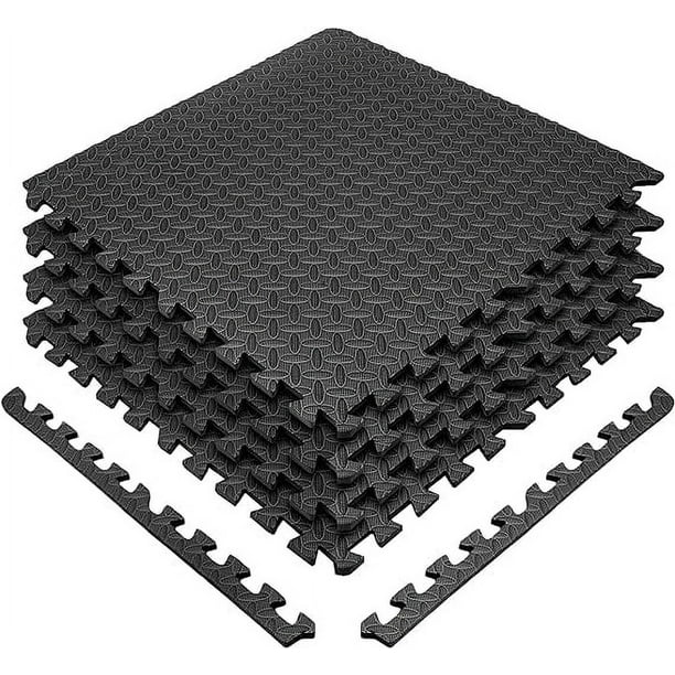 Tapete para Ejercicio Bluelander Set de 4 piezas 2 cm Negro
