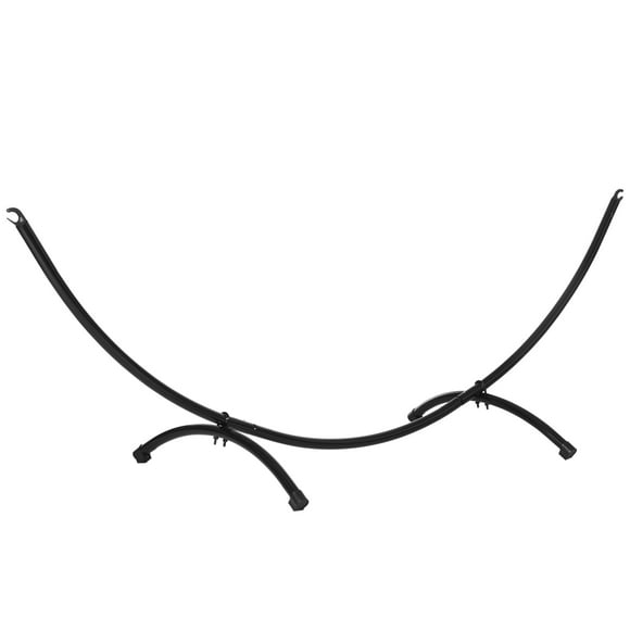 Outsunny 10' Hammock Stand with Steel Frame for Camping Picnic Patio Black