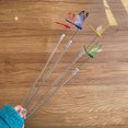 thumbnail image 4 of Cat Wand Toys Retractable: 2PCS Interactive Animal Kitten Teasers Pet Stick Toys, 4 of 7