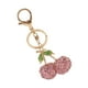 thumbnail image 2 of Llavero de cereza con forma de cereza, lindo llavero de moda para coche con llavero, gancho, lindo llavero para decoración de bolso para cumpleaños, color rosa, 2 of 5