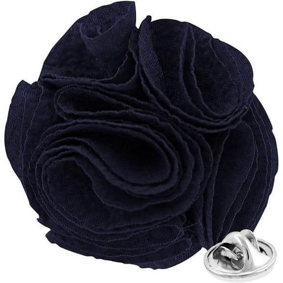 Vittorio Vico Men's Formal Solid Rose Seersucker Flower Lapel Pin: Flower Pin Suit Accessories Pins for Suit or Tuxedo