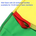 thumbnail image 3 of Parachute AMYESE Rainbow Team Game de 4 m con 20 asas, 3 of 6