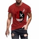thumbnail image 2 of Blusas y camisas de manga corta y cuello redondo para hombre. Blusas/camisetas de manga corta con cuello redondo y estampado de Halloween para hombre. Blusa para hombre., 2 of 5