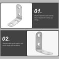 thumbnail image 4 of 10 Pcs Metal Shelves Angle Brackets Metal Bracket Shelf Bracket Small L Brackets, 4 of 6