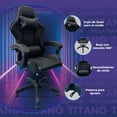 thumbnail image 2 of Silla Gamer Escritorio Ergonomica Reclinable negro 6.49 pulg Titano TT-SGSRP, 2 of 6