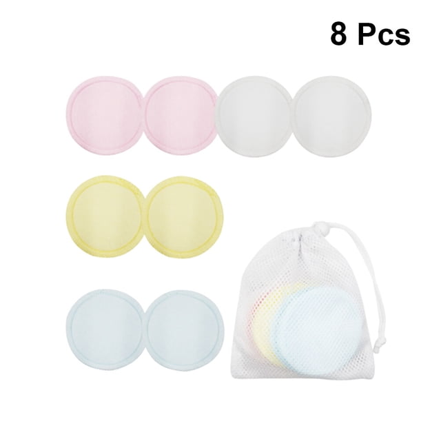 DEEPCRAFF 8 Pcs Face Pads Cotton Reusable Assorted Color for Travel
