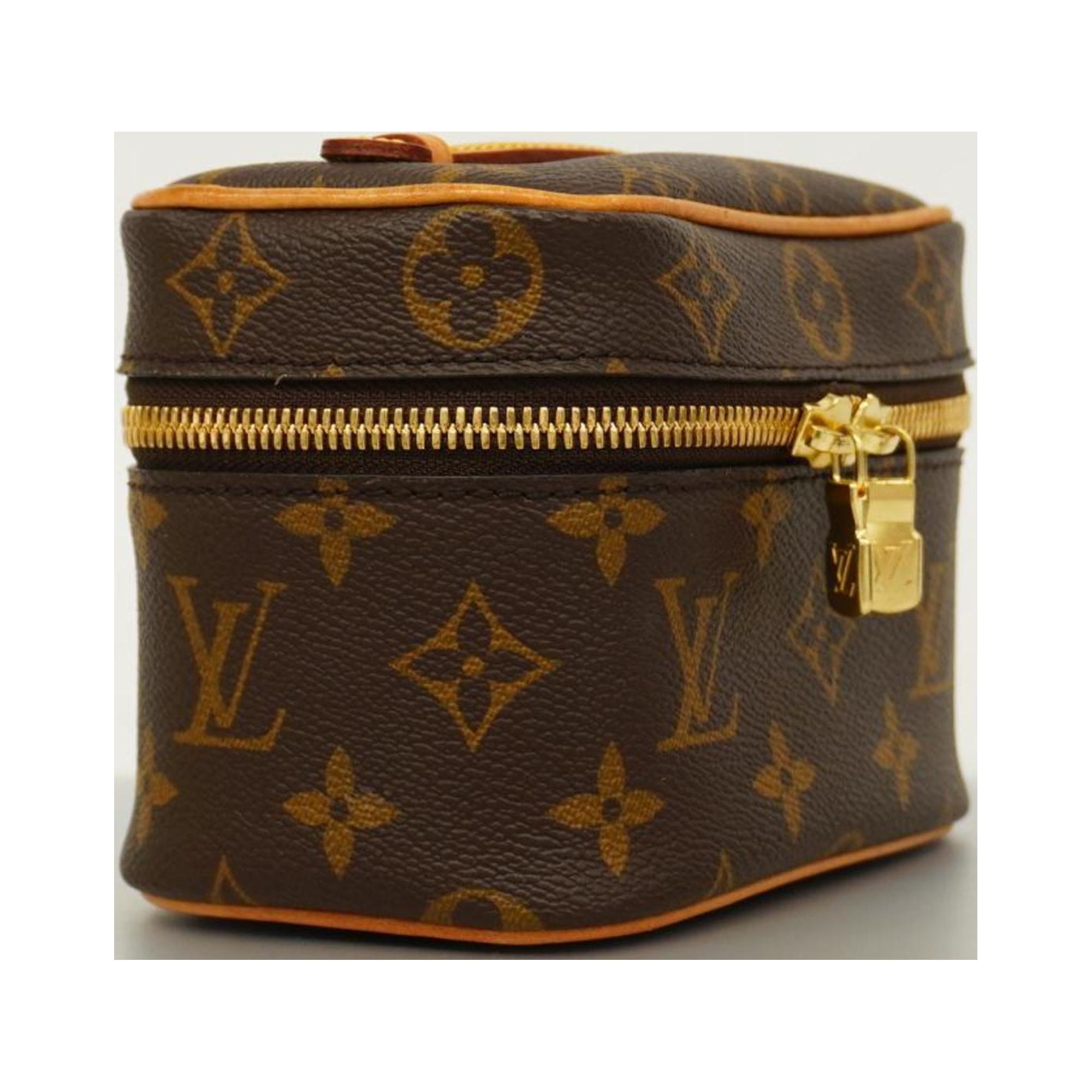 Pre-Owned Louis Vuitton Pouch Monogram Nice Nano M44936 Brown 