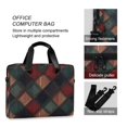 thumbnail image 4 of FORMRS 16" Laptop Bag Carrying Sleeve Case with Handle Travel Shoulder Briefcase, Red Tartan Pattern, 4 of 8