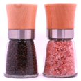 thumbnail image 3 of Wood & Glass Salt Mill and Pepper Grinder - Isa Cucina, 3 of 7