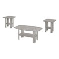 thumbnail image 1 of Monarch Specialties Table Set, 3pcs Set, Coffee, End, Side, Accent, Living Room, Laminate, Grey, Transitional, 1 of 4