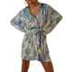 thumbnail image 2 of VISgogo Vestido de camisa con botones para mujer, mini vestido plisado de manga larga con cuello en V y cinturón VISgogo moda, 2 of 9