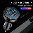thumbnail image 1 of MYG 4 USB Port Super Fast Car Charger with Voltage Display for Phone Universal, 1 of 7
