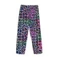 thumbnail image 4 of Kdxio Rainbow Animal Skin Print Men's Sleep Pajama Pant Lounge Pants with Pockets, 4 of 8