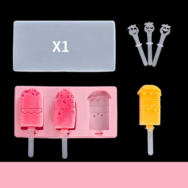 Moldes para paletas, moldes para helados, molde para paletas de hielo, paletas caseras, juego de bricolaje, máquina para hacer paletas de hielo gratis para niños Fokelyi HMJM262-4