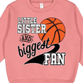 thumbnail image 3 of Inktastic Little Sister and Biggest Fan Basketball Player Toddler Sweatshirt, 3 of 4