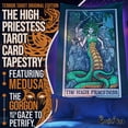 thumbnail image 2 of The Ghoulish Garb The High Priestess Tarot Card Terror Tarot Tapestry 60" x 50", 2 of 9