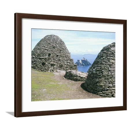 Stone Beehive Huts, Skellig Michael, Unesco World Heritage Site, County Kerry, Republic of Ireland Framed Print Wall Art By David (Best Bee Hive Products In The World)