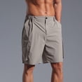 thumbnail image 5 of YYDGH Men's Athletic 7 Inch Sweat Shorts Fashion Solid Color Drawstring Elastic Waist Shorts Comfy Swim Trunks Casual Loose Board Shorts, 5 of 9