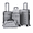 Gray, variant on Concepten 5-Piece Hardshell Luggage Set,ABS Material Lightweight Suitcase Set with Swivel Wheels and TSA Lock,Equipped with Sports Handbag and Toiletries Bag