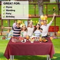thumbnail image 5 of Craft And Party, 54"X 100 Ft. Plastic Table Cover Roll for Party, Banquet, Picnic, Kids Activities for Any Size and Shape Table, 5 of 6