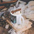 thumbnail image 6 of 3dRose, Letter A personal monogrammed mint blue black and white damask pattern - classy personalized initial, 11oz Magic Transforming Mug, 6 of 8