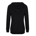 thumbnail image 5 of hotojiny Womens Hoodie Shirts Fall Long Sleeve Drawstring Casual Pullover Shirts Lightweight Hooded Tops with Pocket, 5 of 6