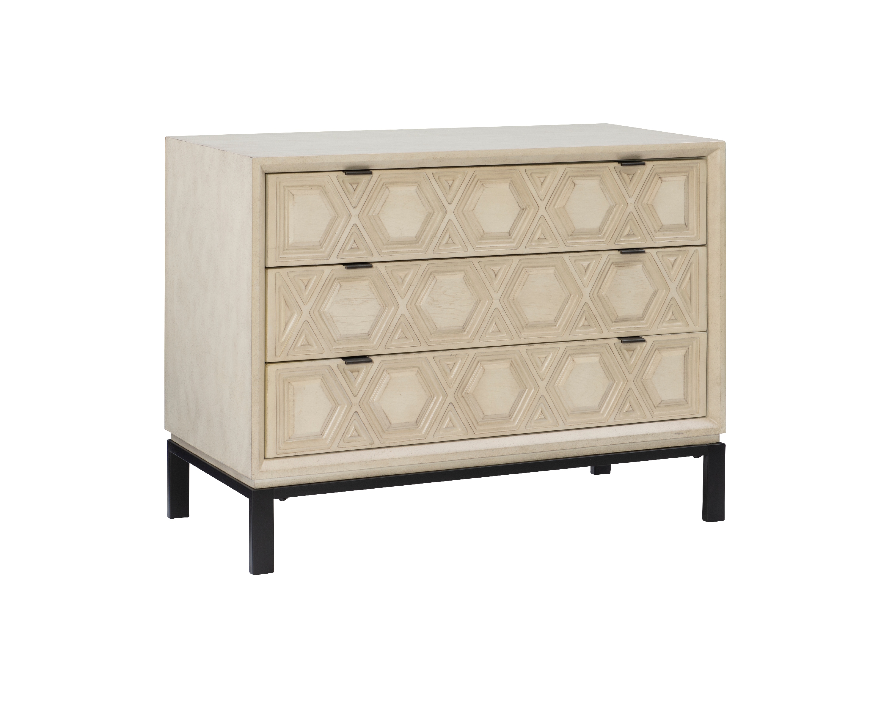 Maryle 3Drawer Console Table, Cream